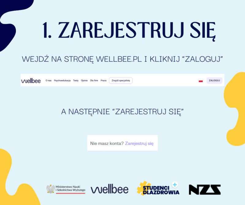 Informacja gdzie się zarejestrować