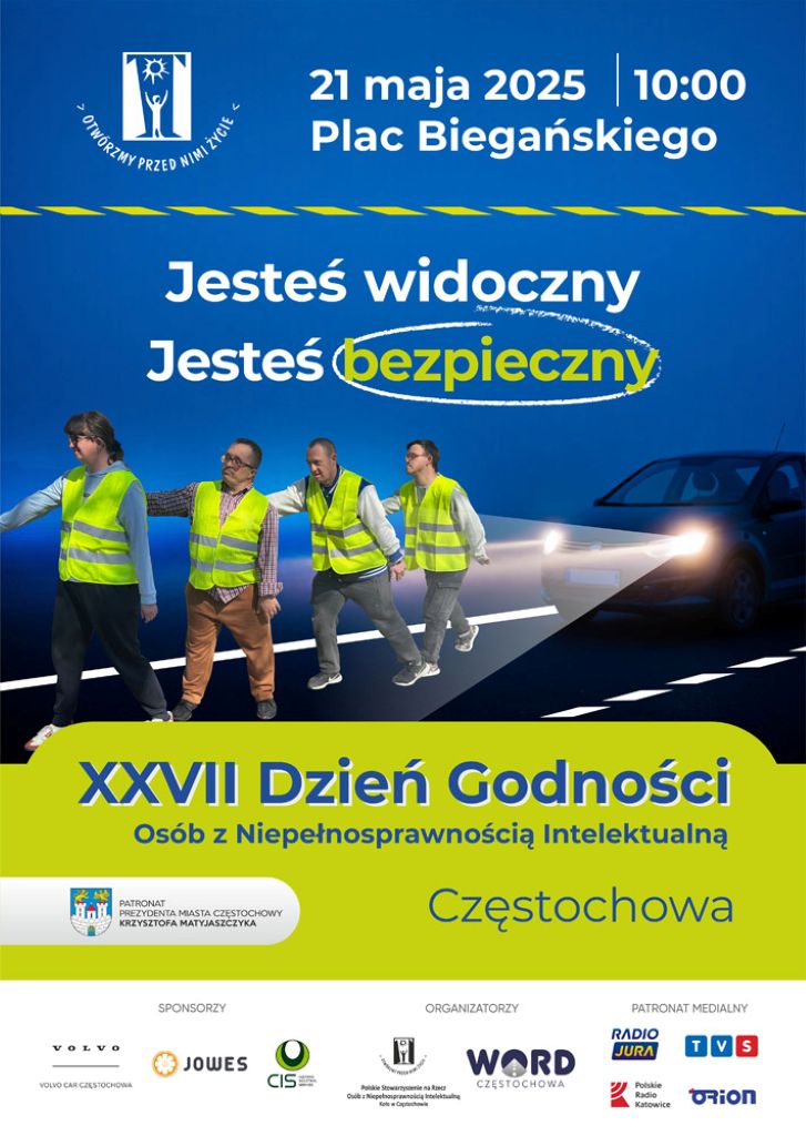 XXVII Dzień Godności Osób z Niepełnosprawnością Intelektualną - 21 maj  2025 r., godzina 10, Plac Biegańskiego